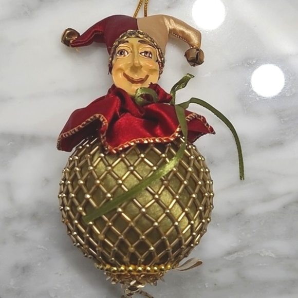 Wayne Kleski Katherine's Collection Jester Ball Ornament Jelwel Tones - Picture 5 of 11